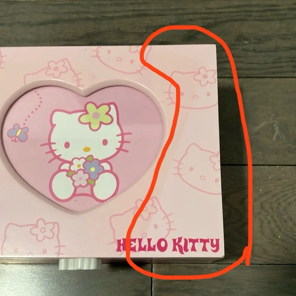 NWOT Y2K Vintage 2001 Hello Kitty Wooden Jewelry / Trinket Box